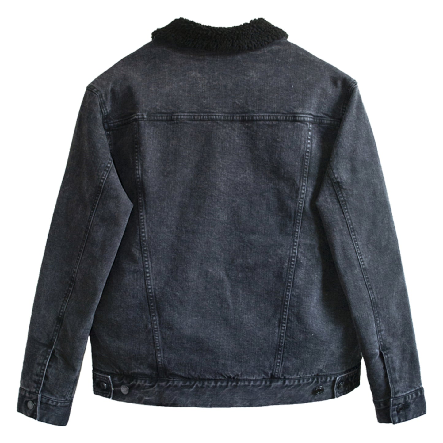 Threadfast Apparel Unisex Sherpa-Lined Denim Jacket Swagify - coffeewithmee1