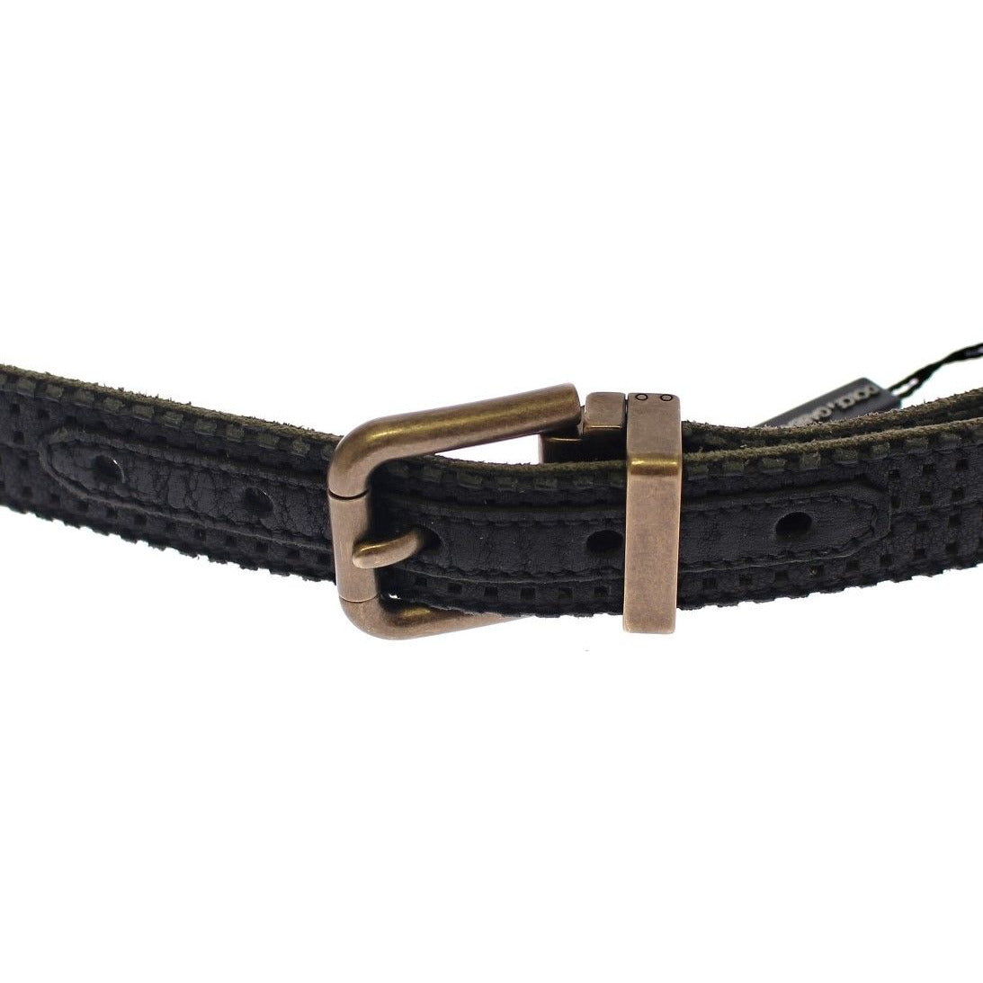 Blue Leather Logo Belt - coffeewithmee1