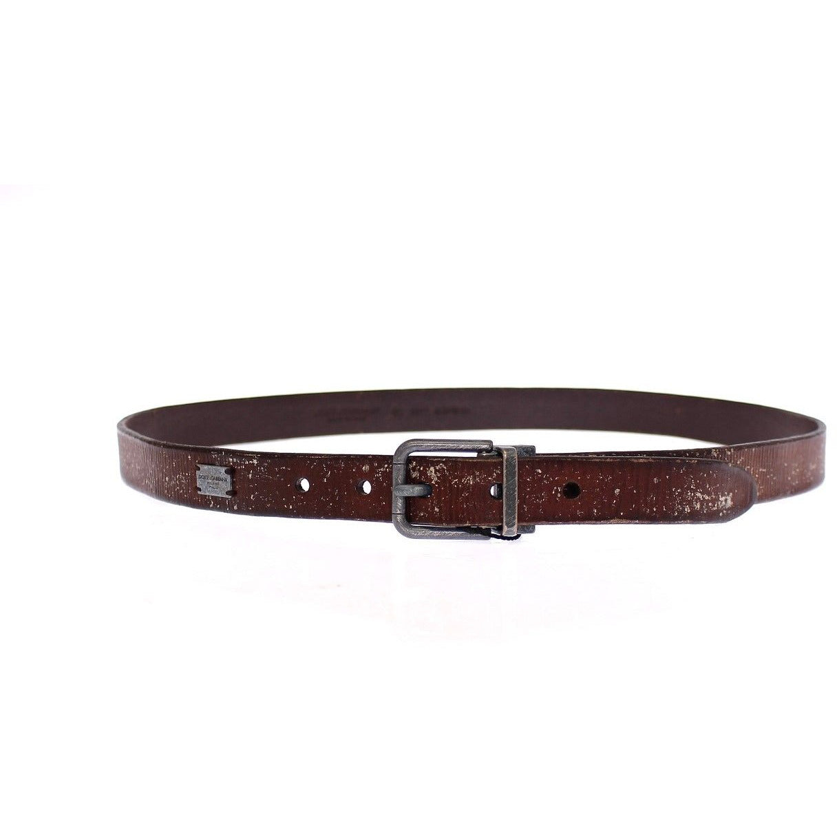 Brown Leather Logo Belt - coffeewithmee1