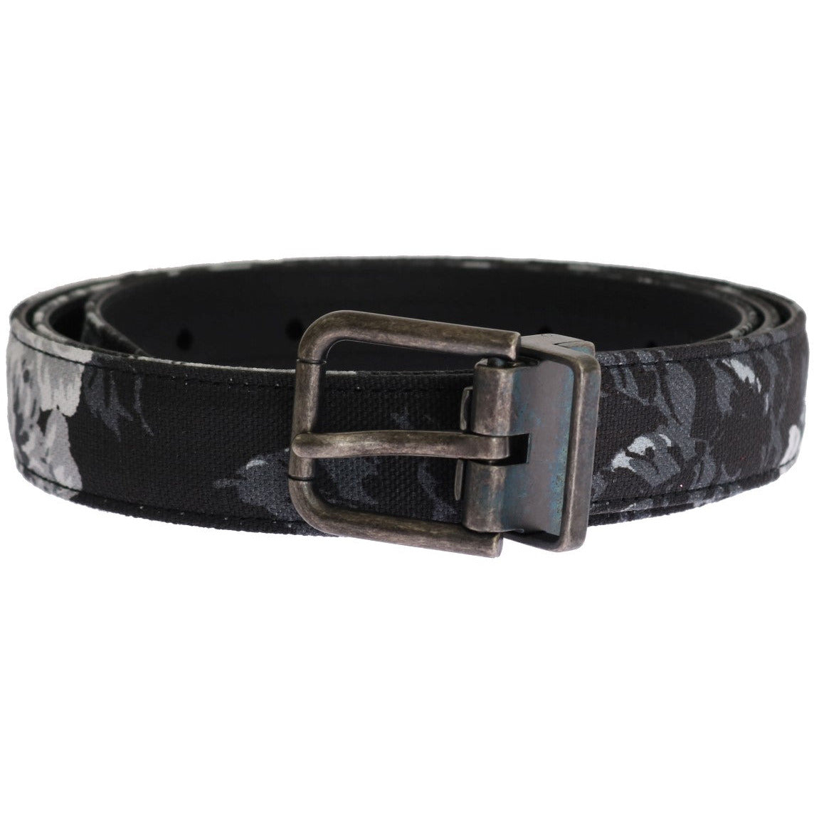 Black Cayman Linen Leather Belt - coffeewithmee1