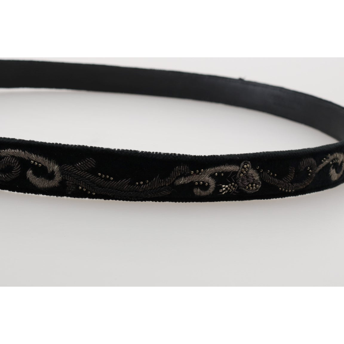 Black Cotton Royal Bee Embroidery Belt - coffeewithmee1