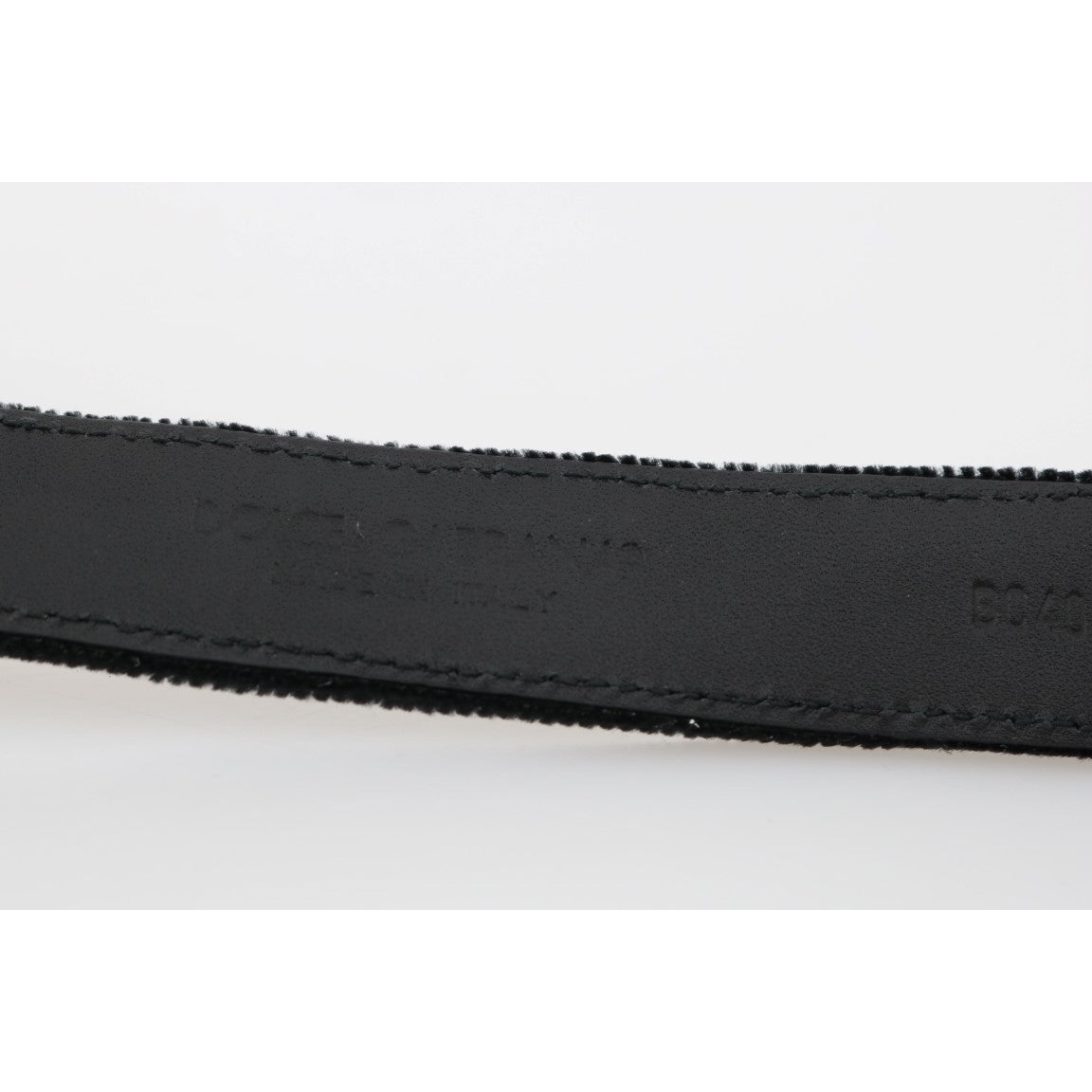 Black Cotton Royal Bee Embroidery Belt - coffeewithmee1