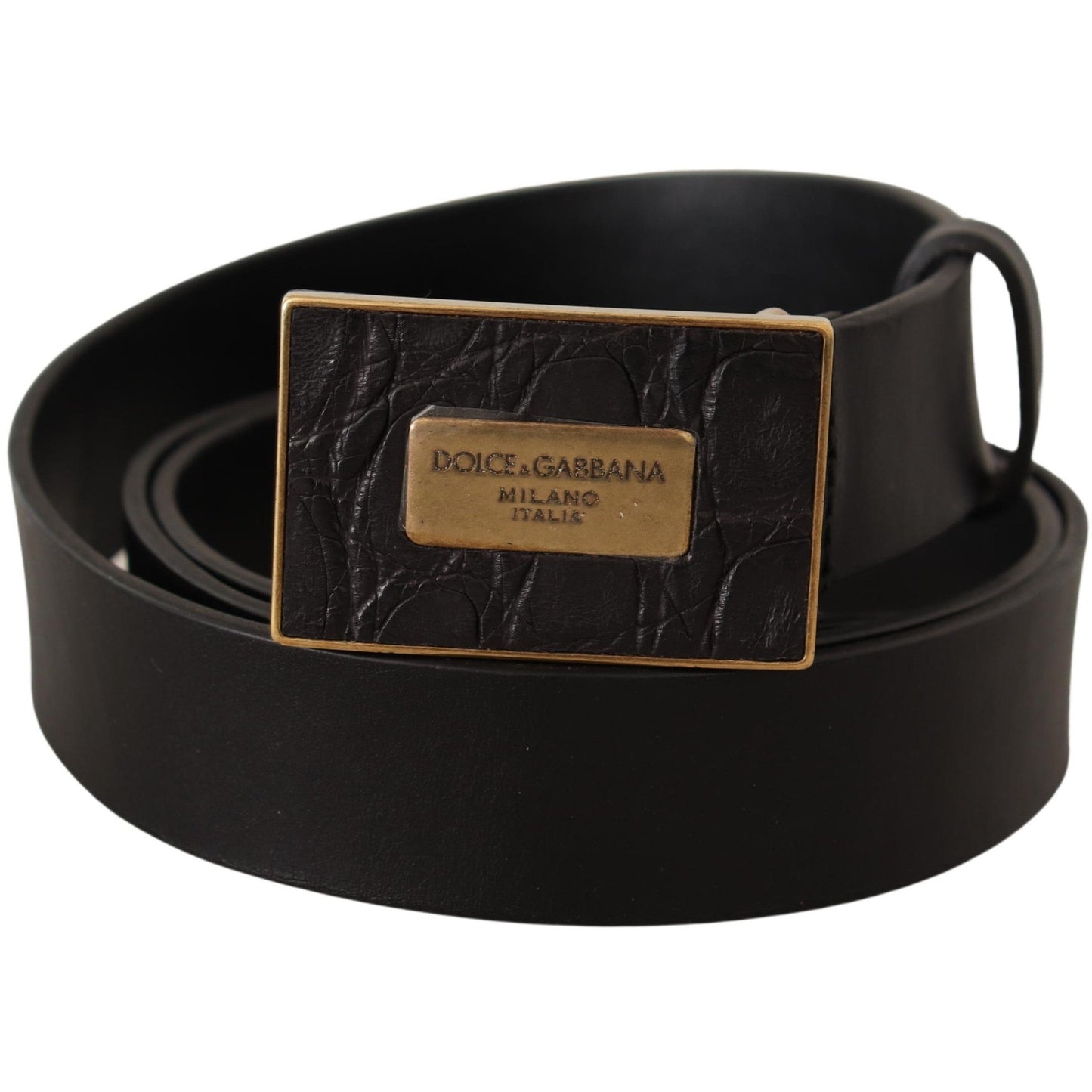 Black Leather Square Buckle Cintura Belt - coffeewithmee1