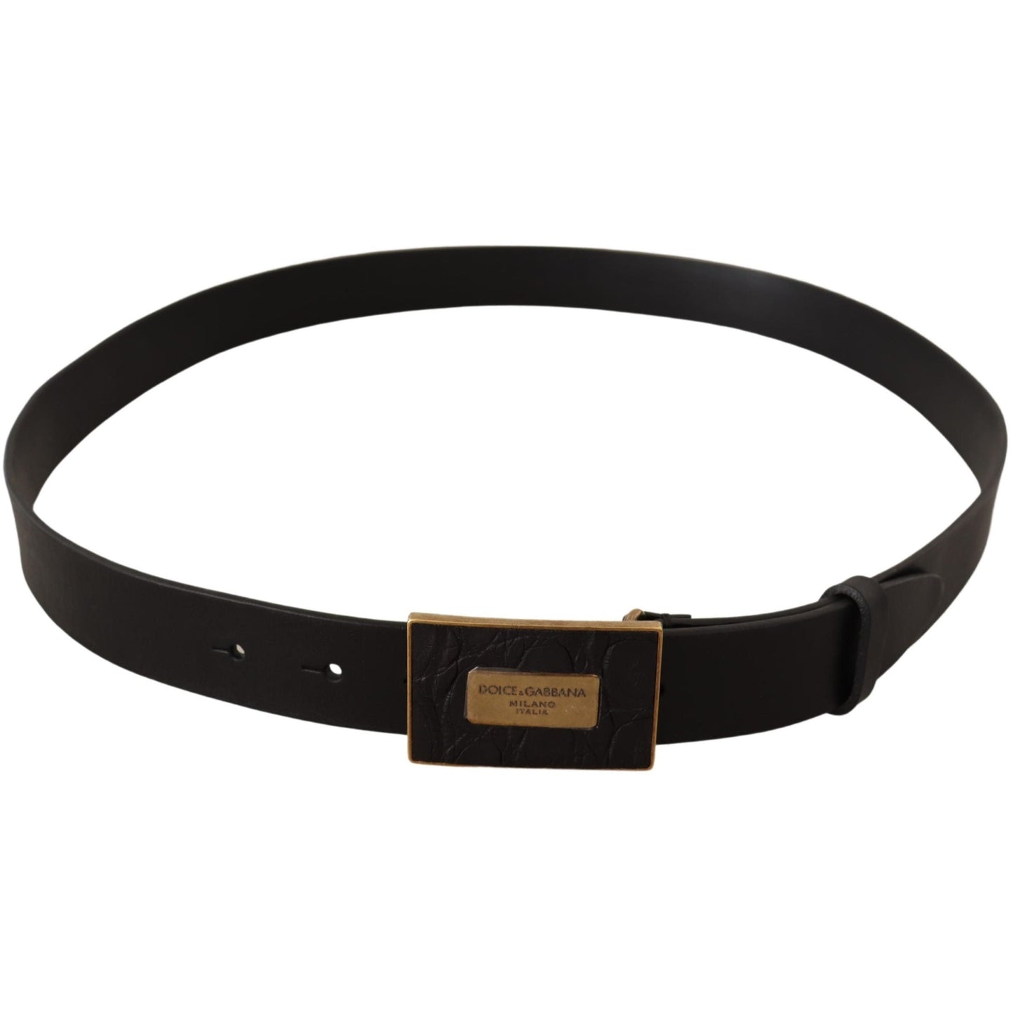 Black Leather Square Buckle Cintura Belt - coffeewithmee1