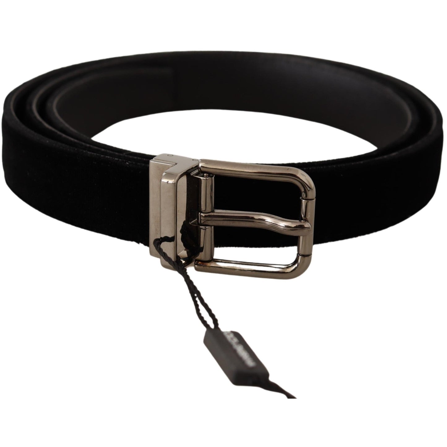 Black Velvet Silver Buckle Cintura  Belt - coffeewithmee1