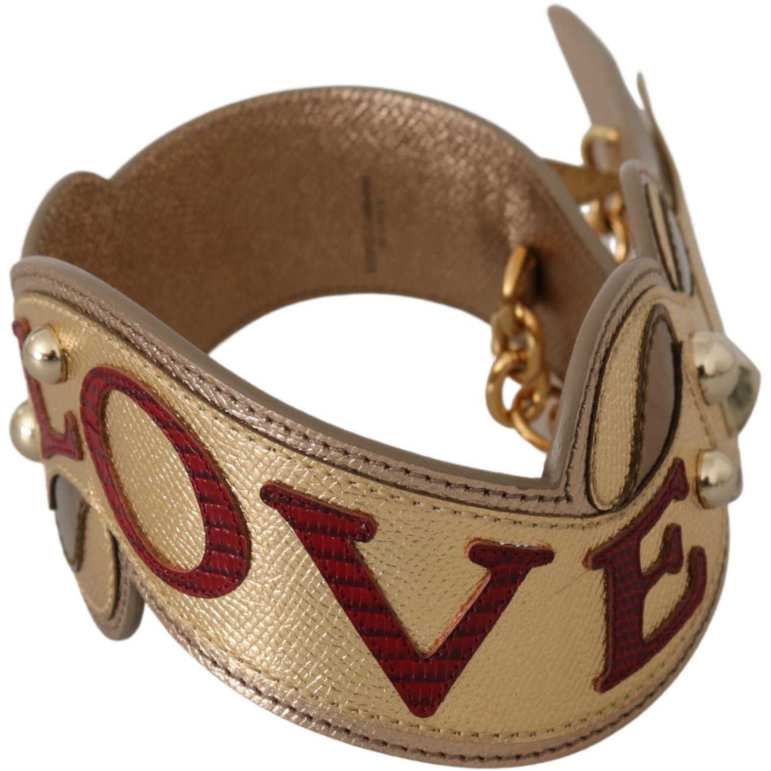 Gold Leather LOVE Bag Accessory Shoulder Strap - coffeewithmee1