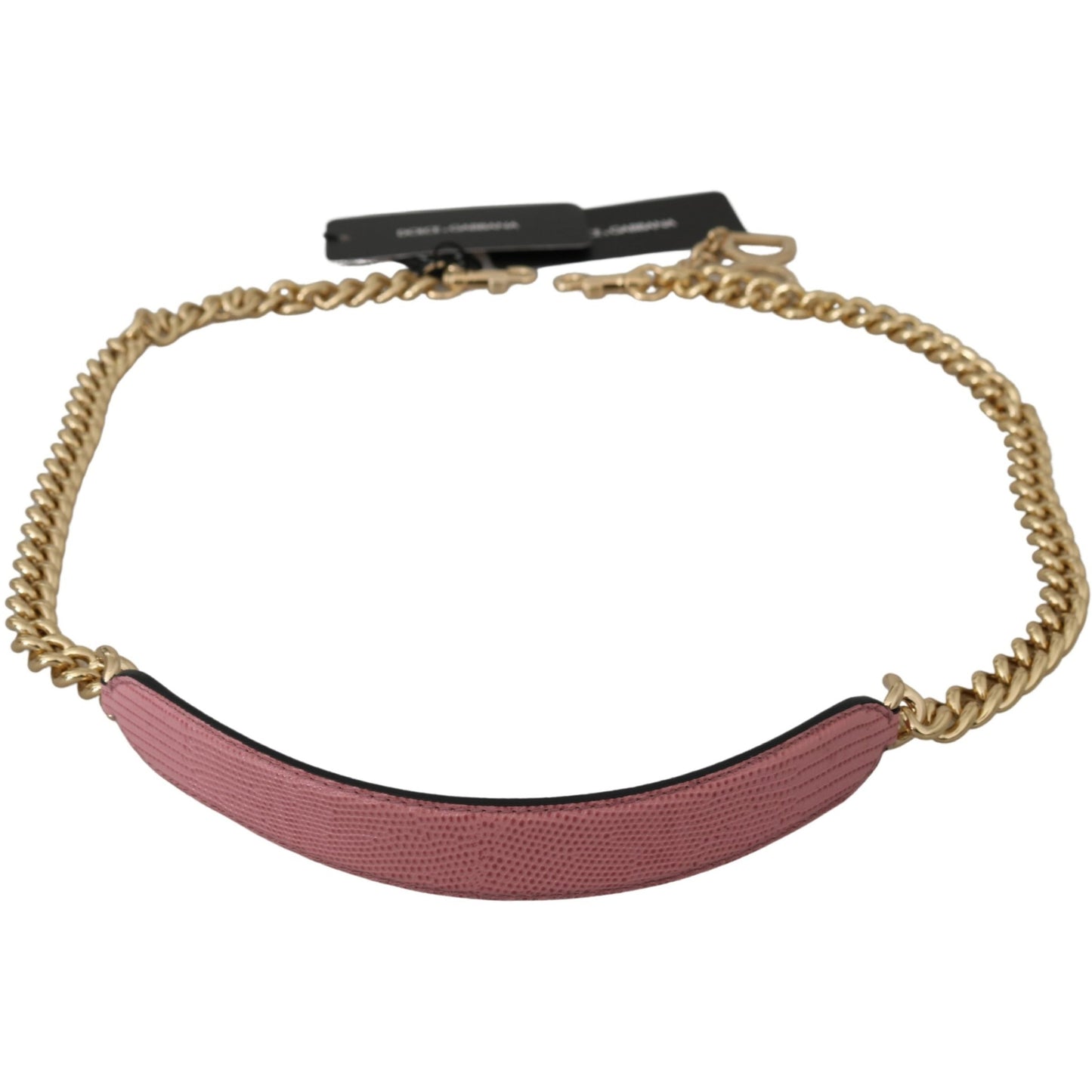 Pink Leather Gold Chain Accessory Shoulder Strap - coffeewithmee1