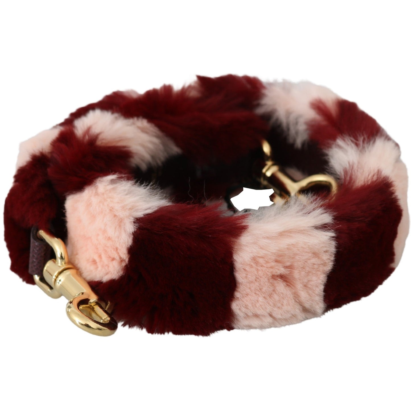 Pink Red Lapin Fur Accessory Shoulder Strap - coffeewithmee1