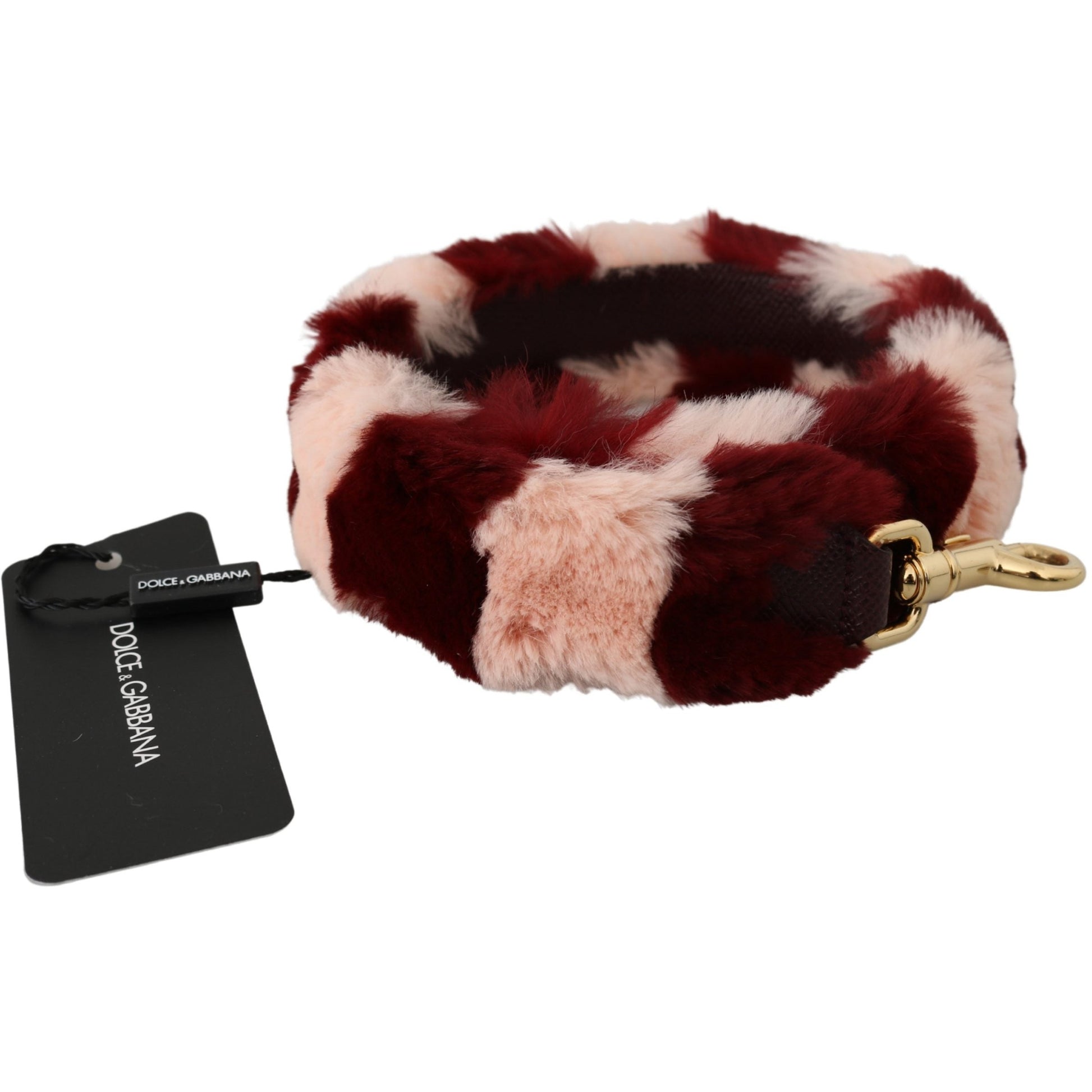 Pink Red Lapin Fur Accessory Shoulder Strap - coffeewithmee1