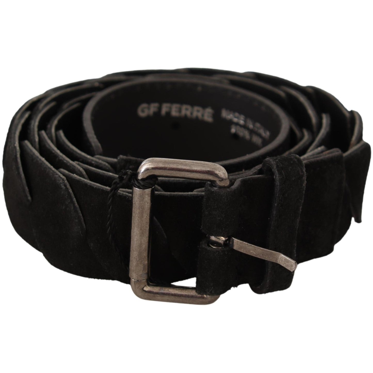 Black WX Silver Tone Buckle Waist Belt - coffeewithmee1