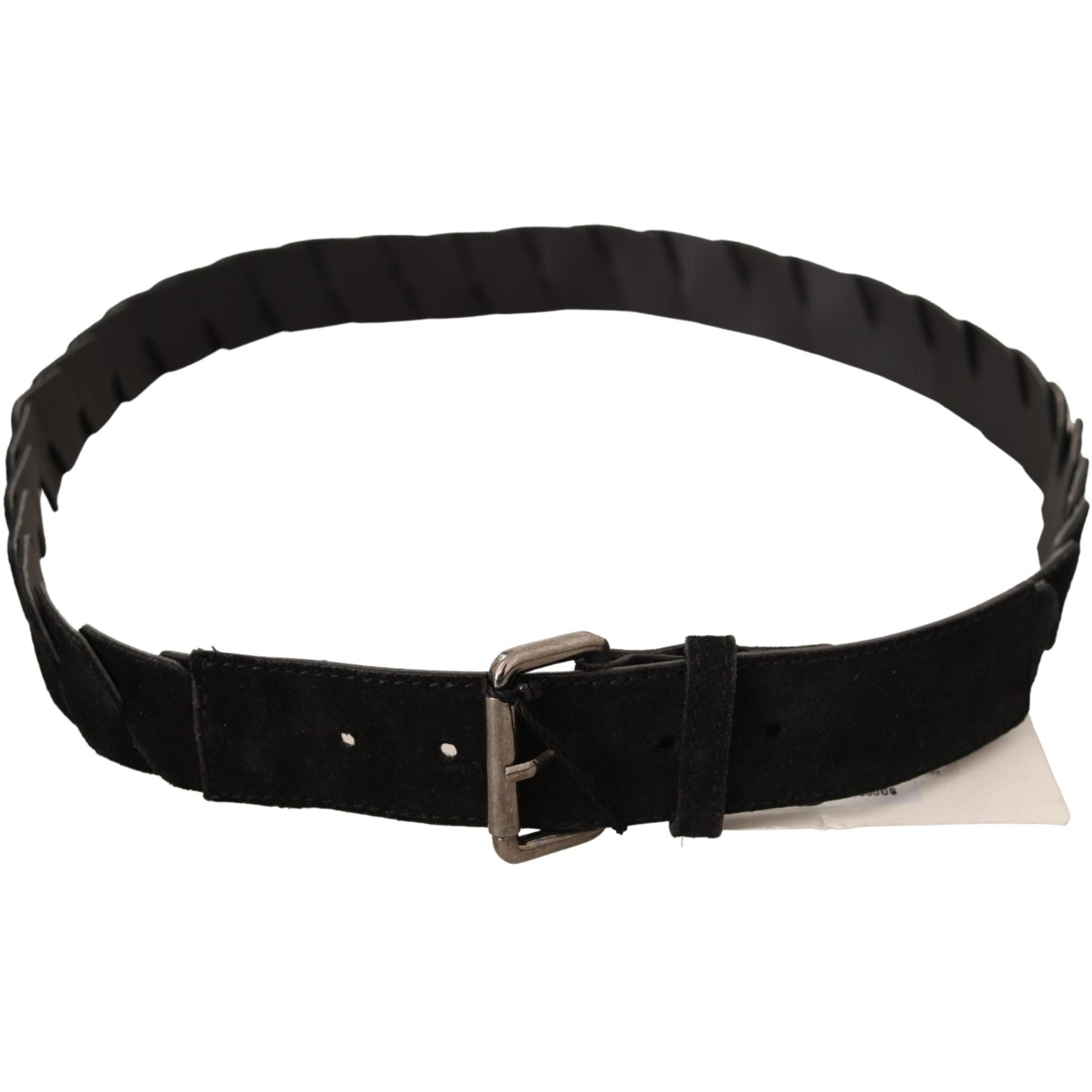 Black WX Silver Tone Buckle Waist Belt - coffeewithmee1