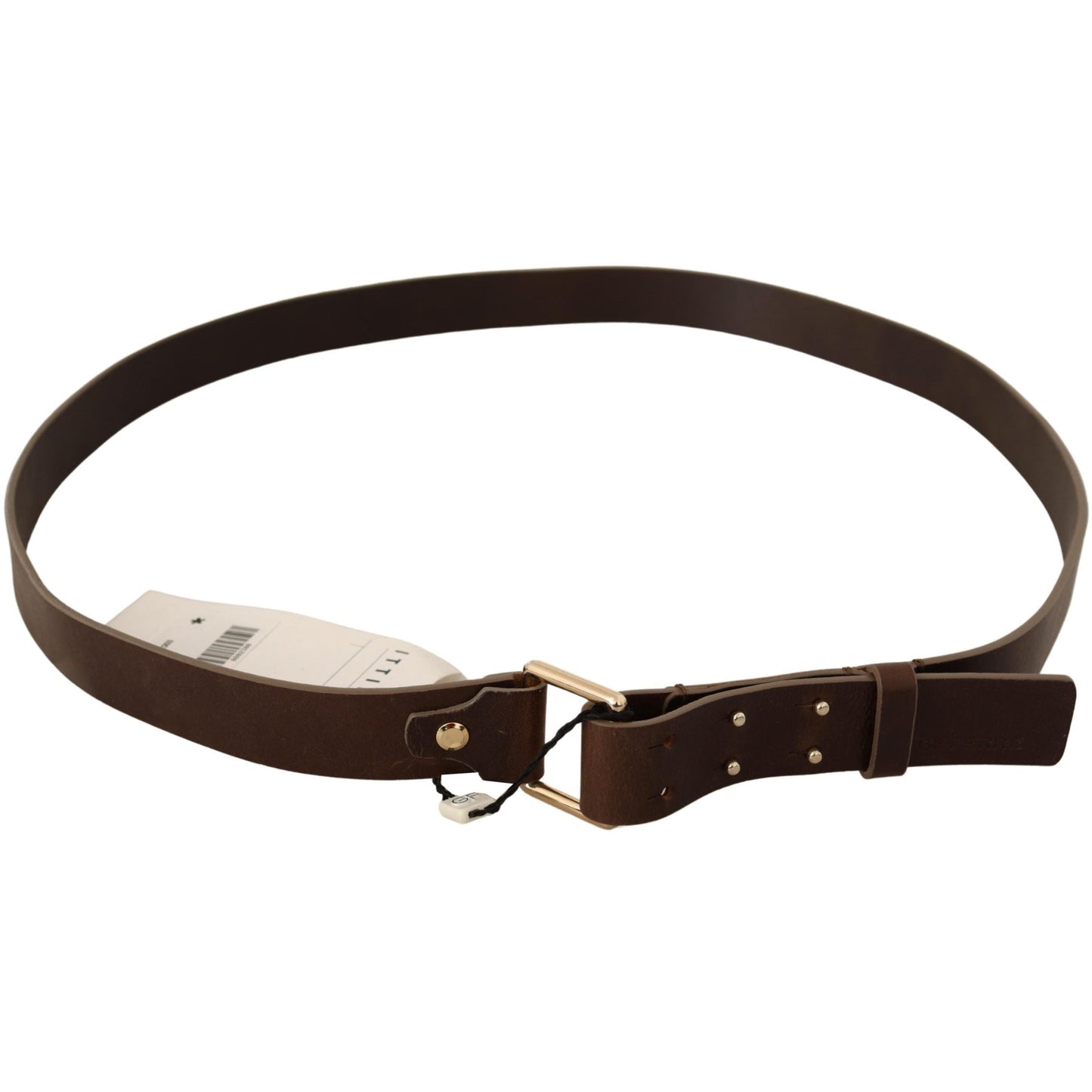 Gold Metal Buckle Waist Genuine Leather Belt - coffeewithmee1