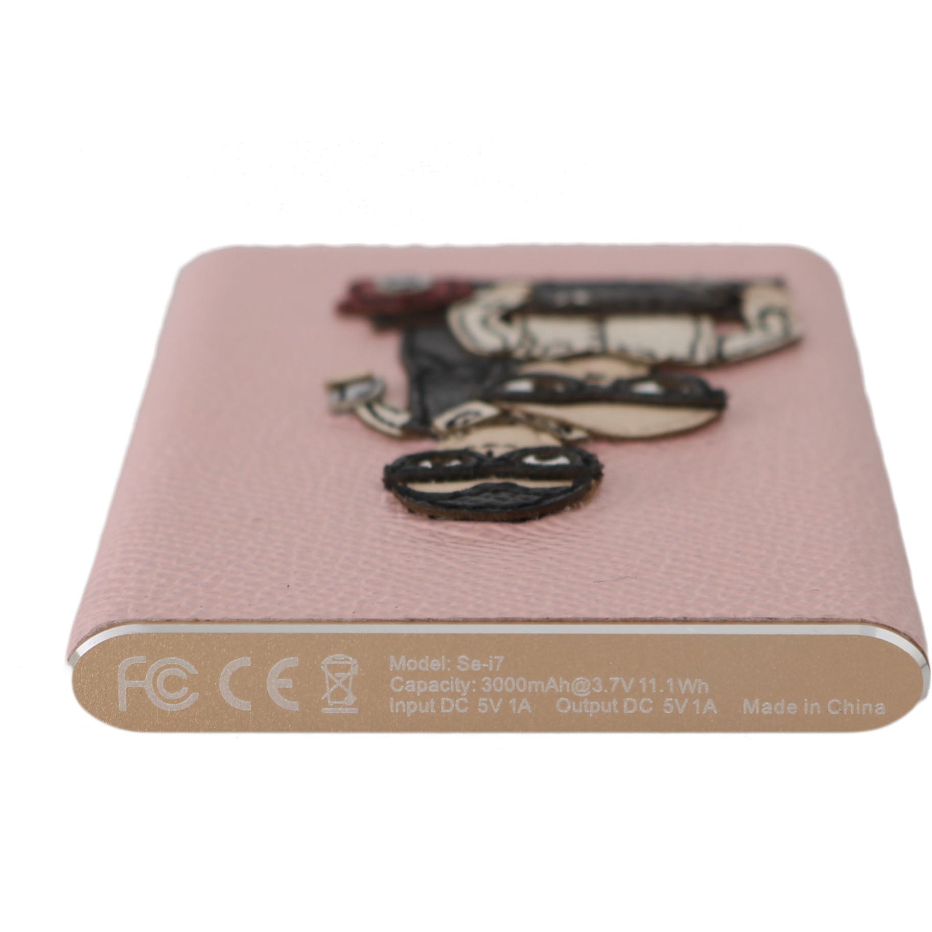 Charger USB Pink Leather #DGFAMILY Power Bank - coffeewithmee1