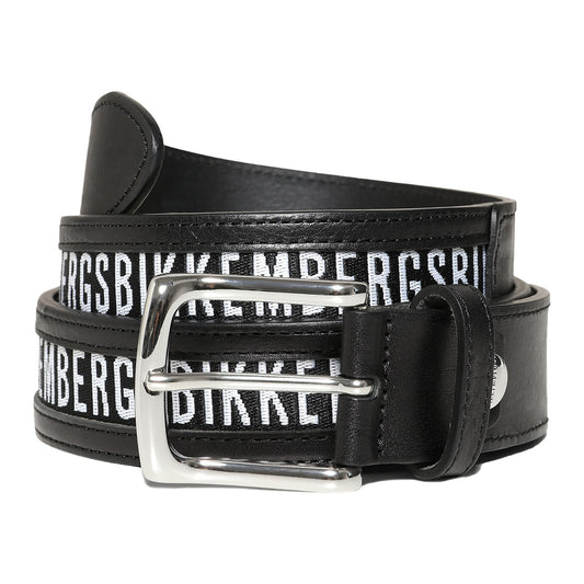 Black Calf Leather Bikk Belt - coffeewithmee1