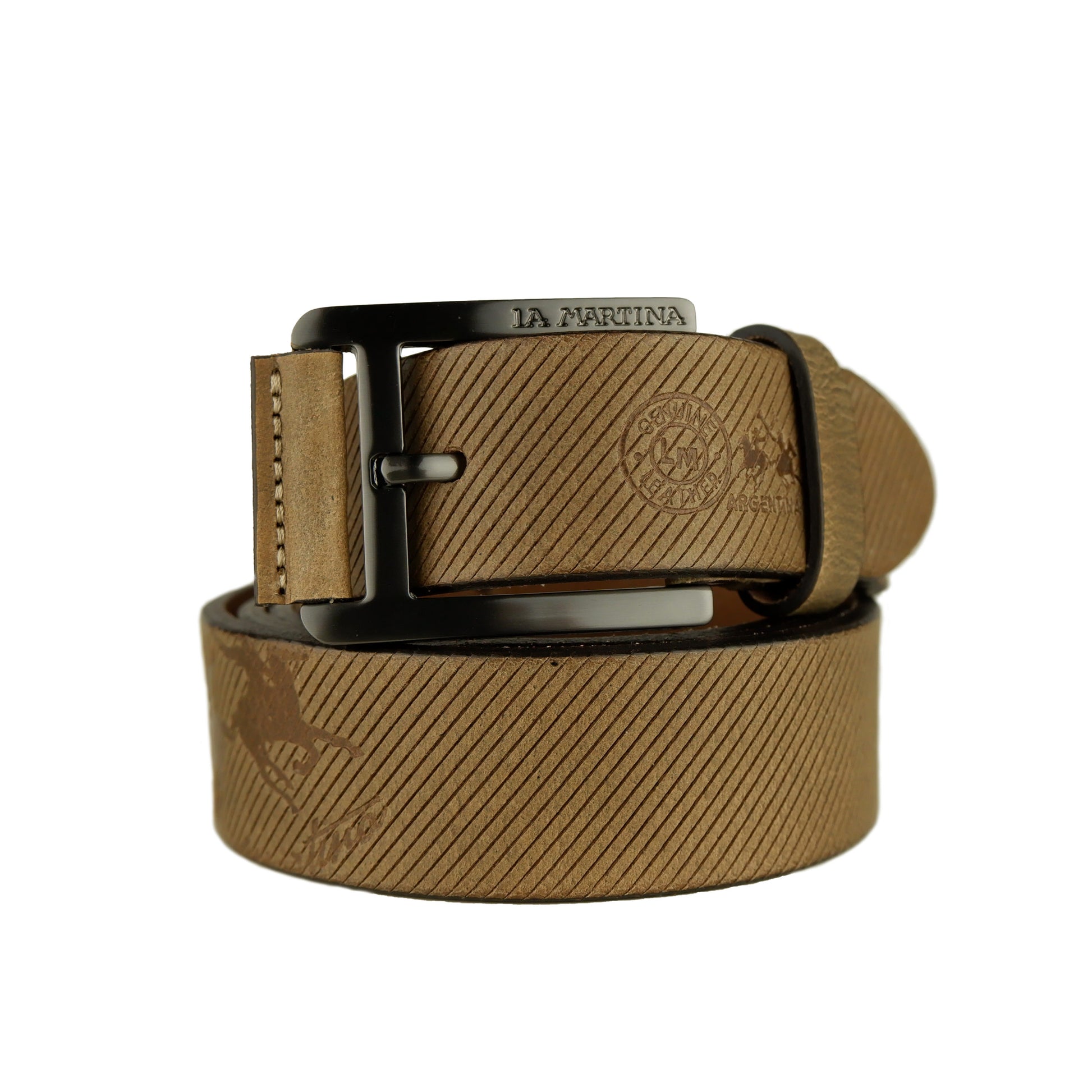 Kaky Brown Calf Leather Belt - coffeewithmee1