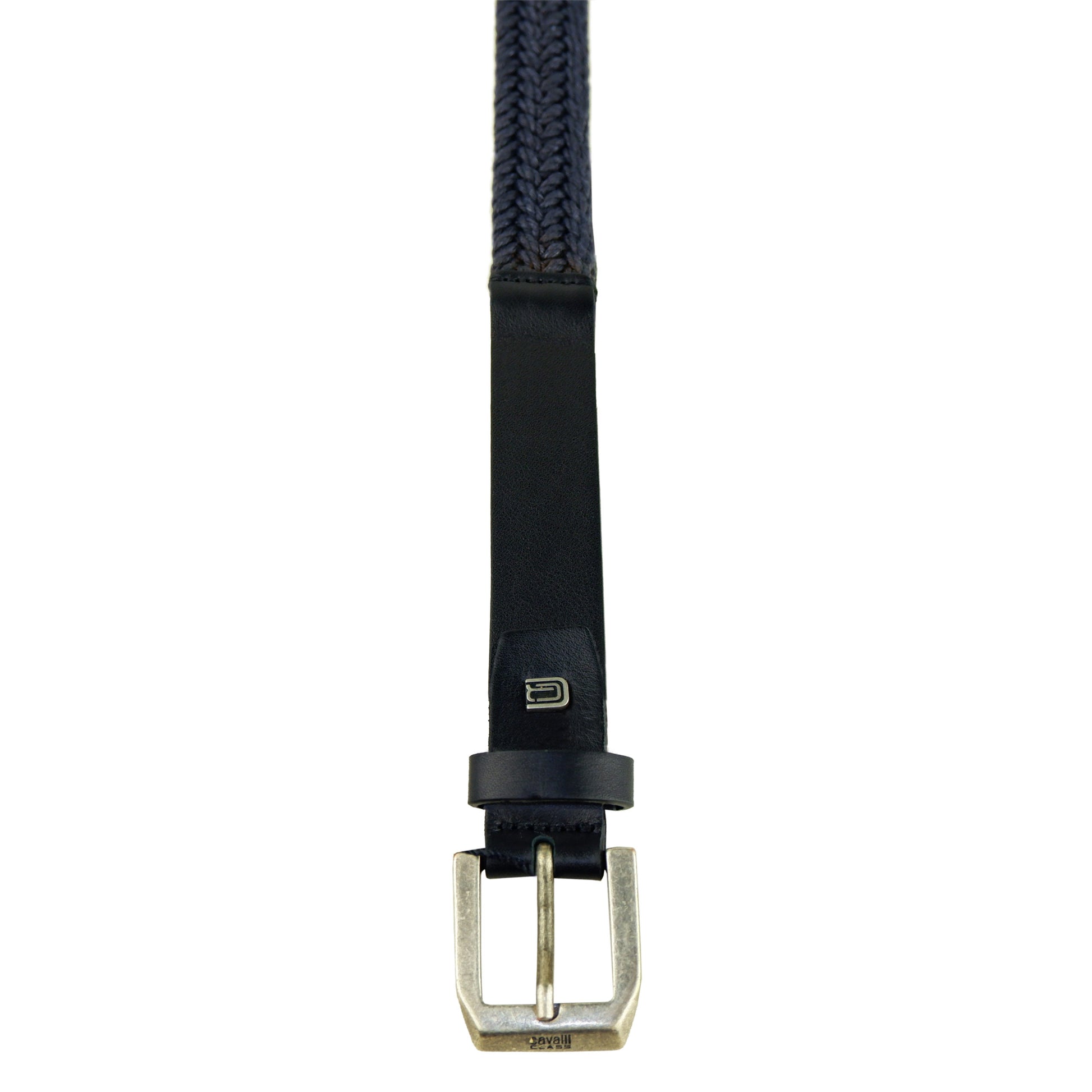 Black Calf Leater & Cotton Belt - coffeewithmee1