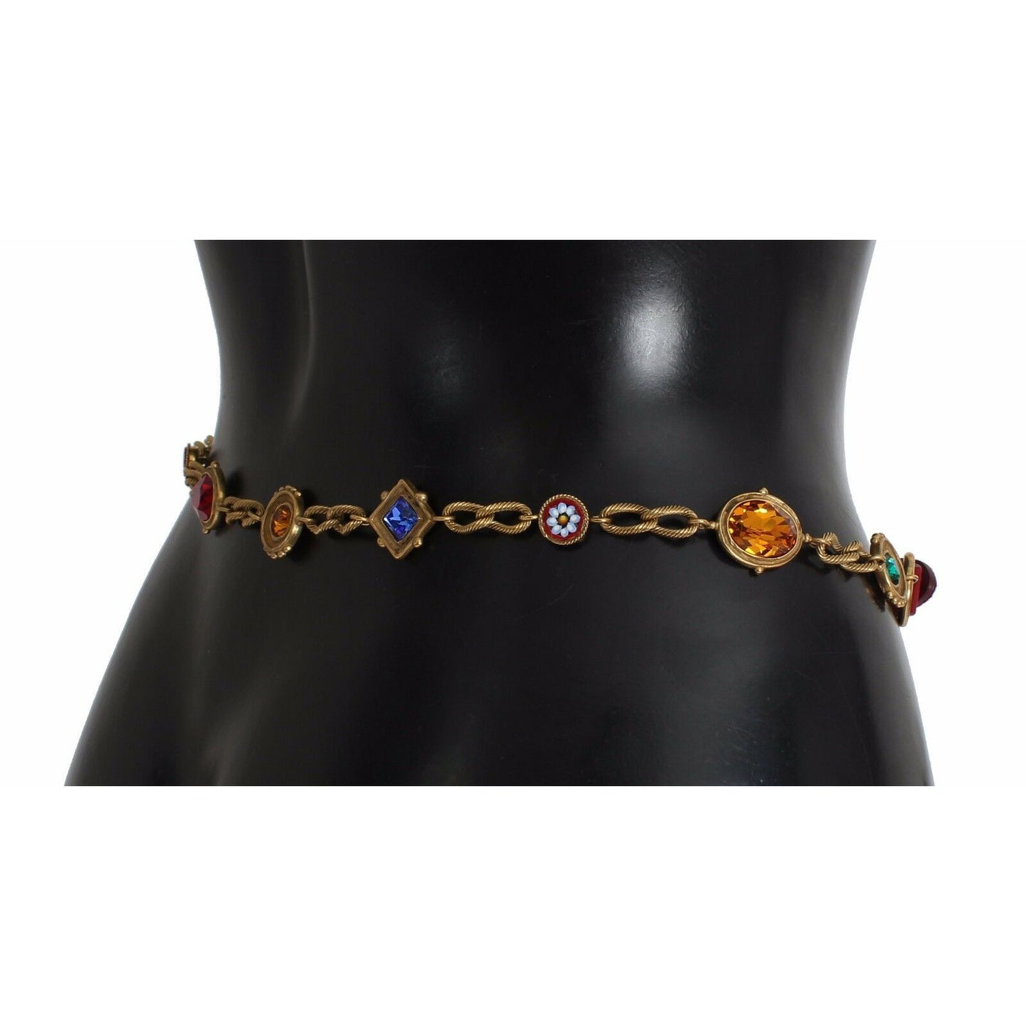 Red Suede Bordeaux Crystal Waist Belt - coffeewithmee1