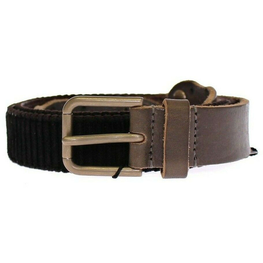 Brown Leather Logo Cintura Gürtel Belt - coffeewithmee1