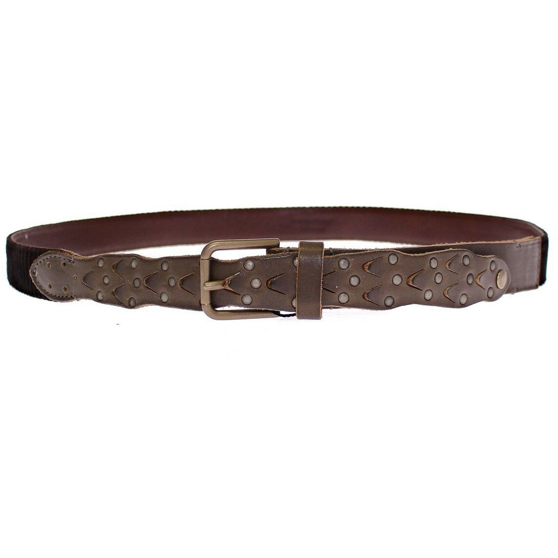 Brown Leather Logo Cintura Gürtel Belt - coffeewithmee1