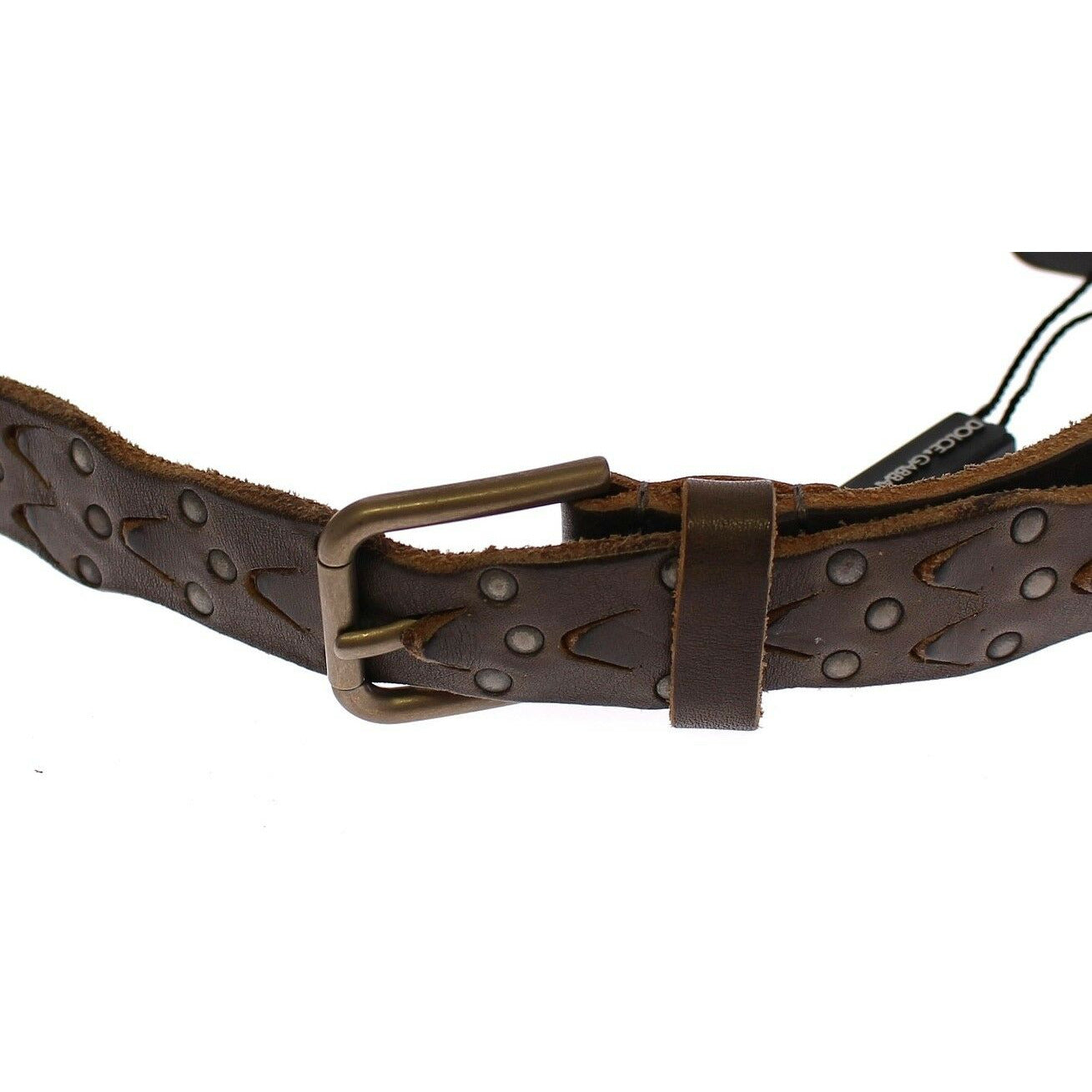 Brown Leather Logo Cintura Gürtel Belt - coffeewithmee1