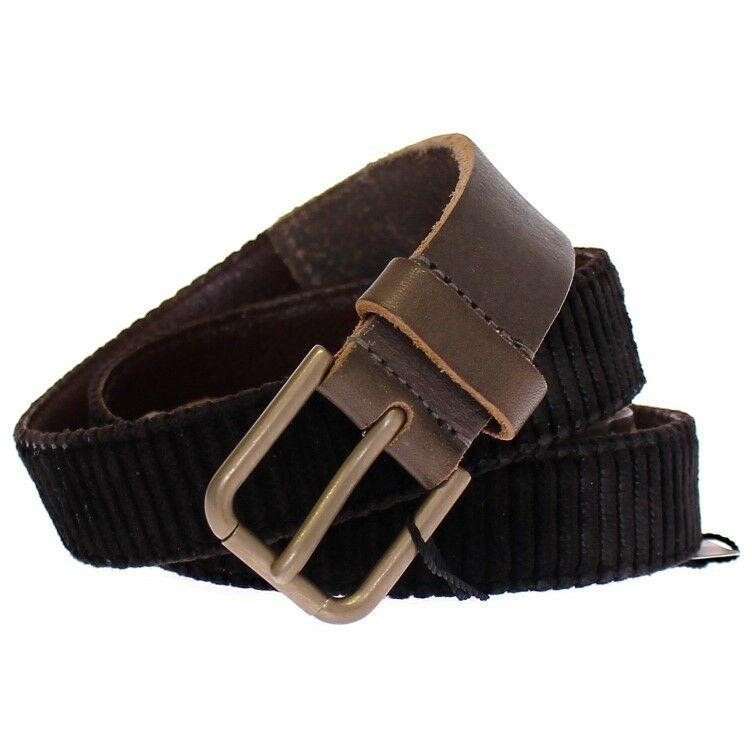 Brown Leather Logo Cintura Gürtel Belt - coffeewithmee1