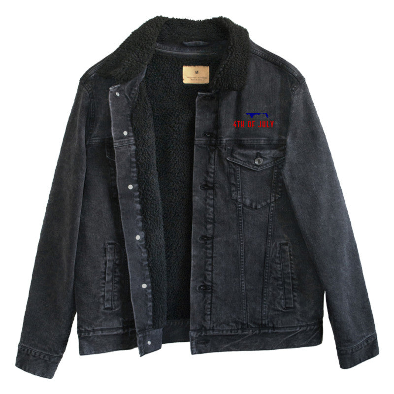 Threadfast Apparel Unisex Sherpa-Lined Denim Jacket Swagify - coffeewithmee1